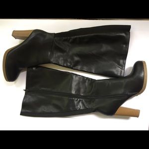 Faux Leather Tall Boot